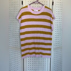 UEU Striped Purple and Olive Blouse